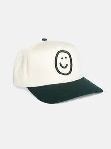 Happiness Hat - Natural/Forest Green