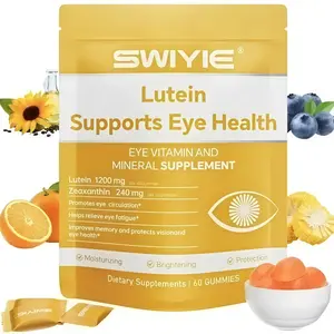 Premium Lutein & Zeaxanthin Gummies - Eye Health Supplement with Astaxanthin, Vitamin C, A, E- Blue Light Defense, Vision Support, Berry Flavor - 60 Healthcare Dietary Fitness Edible Gummies, -Eye Vitamin Andmineral Supplement