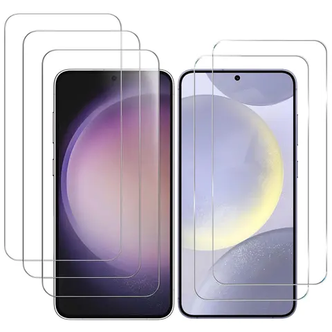Entronix Tempered Crystal-Clear Compatible Phone Screen Protectors for Samsung Galaxy S26-S25-S24-S23-S22 Plus-Ultra-FE - Multi-Pack, Easy Installation, Durable Protective Accessory for Devices