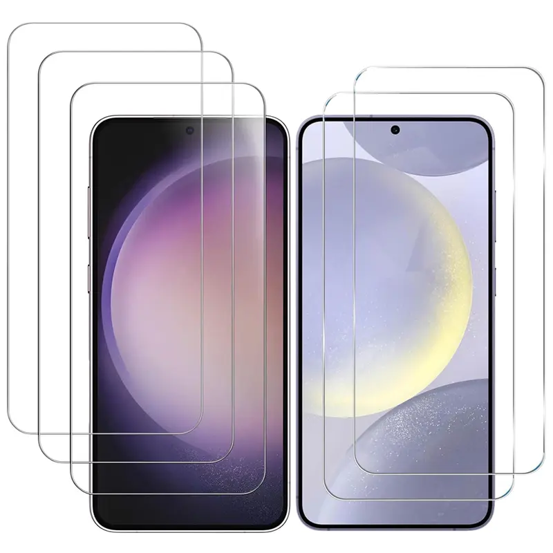 Entronix Tempered Crystal-Clear Compatible Phone Screen Protectors for Samsung Galaxy S26-S25-S24-S23-S22 Plus-Ultra-FE - Multi-Pack, Easy Installation, Durable Protective Accessory for Devices