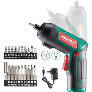 Cordless Screwdriver, HYCHIKA 3.6V Electric Screwdriver Set with 2000mAh Battery, LED Light, DC Charging, 20 Accessories screwdriver Tool Kit Drill Hardware