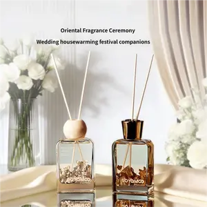 150ml Gold/Silver Foil Reed Diffuser | Elegant Home Office Decor Air Freshener,