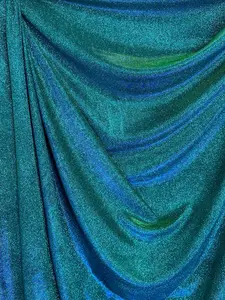 Teal Iridescent Metallic Lurex