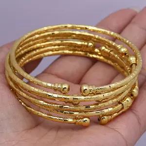 3MM 24K Gold Plated Double Pearl Bracelet - Elegant Bridal Wedding Jewelry for Women