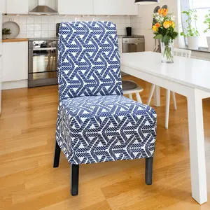 SALE IKEA Bergmund Dining Chair Cover, Navy Rope