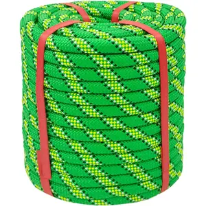 Arborist Rope -1/2 Inch x 100 Ft Green Tree Rope for Adults - for Applications Construction Climbing Swing