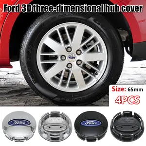 Ford Wheel HUB Center Cap 65mm, Dustproof Scratch Resistant, Rust Proof Corrosion Resistant, Easy Installation, Fits F-150 Explorer Edge Focus Mustang