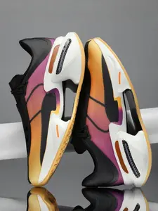 Couple's New Stylish Large Size Lightweight Street Fashion Sports Running Shoes, Multi-Color Gradient Design, Shock-Absorbing, Breathable, Ergonomic Foot Support, Comfortable and Anti-Slip for Outdoor Activities and Fitness, Running Athletic Shoes
