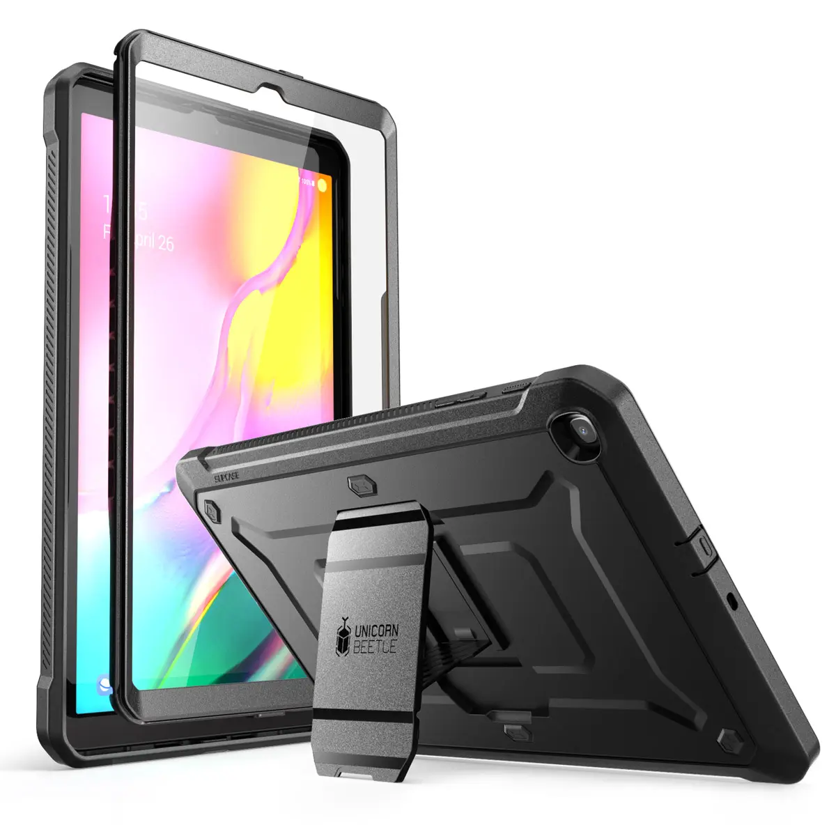 SUPCASE Protective TPU Tablet Casing - Accessory with Built-in Screen Protector for 7-11 in Samsung Galaxy Tab A Models (9 Plus/9/8/7/7 Lite/11/10.4/10.5/10.1/8.7/8.4/8.0), Compatible with 10.1 in 2016 SM-T580/T585 (No Pen Version) for Full Protection