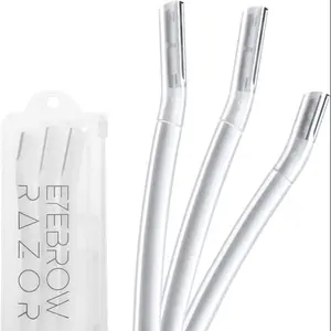 Eyebrow Razor with Storage Bag, 3 Counts/set Facial Razor Shaper Shavers Trimmers for Women & Men, Face Razors, Eyebrow Trimmer, Professional Facial Hair Removal, Makeup, Facial Tools