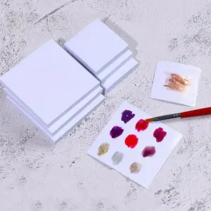 50pcs Nail Art Palettes - Dual-Sided, Waterproof & Odorless Mixing Trays for Gel Polish - Easy Clean Disposable Manicure Tools, Polishing, Nail Art Color Palette