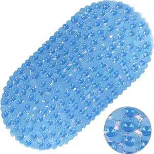 Pebble Shaped Bath Mat, Non-slip Bath Mat with Suction Cups, Soft Massage Mat, Bathroom Accessories for Bathroom Shower, Bathroom Floor Mat
