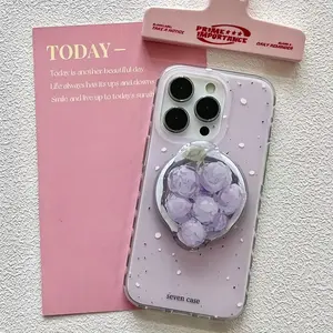 Magnetic Ind Grape Purple Ink Splash Mobile Phone Case with Stand, Shockproof Protection, Protective Casing, Compatible with Apple Models 11-16 cute cartoon Protector Screen Protector Cover Smartphone Cellphone Protector