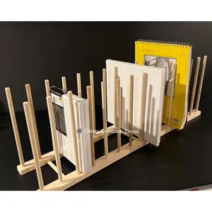 36” Long x 8” Wide Art Storage Rack- Two Height Options available - 12” or 18” tall