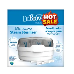 Microwave Steam - for Baby Bottles, Nipples, Bottle Parts, Pacifiers, Teethers and Breast Pump Parts ( Microwave Sterilizer)