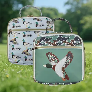 Hunting Season Country Life Style Camouflage Mallard Duck Kids Lunch Box Baby School Bag, Camouflage Pattern