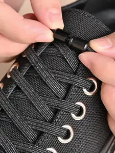 Elastic Shoelaces with Buckle, Fashionable Shoelaces for Sneakers, Casual Shoes Accessories for Women & Men