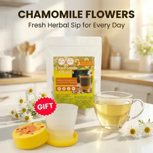 Selected Chamomile Tea Bags Natural No Additives Fresh Mellow Taste Individually Wrapped Daily Hot & Cold Easy Brewing