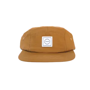 Nylon Five-Panel Hat in Clay