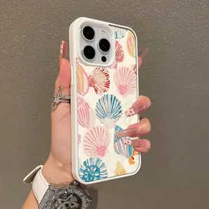 Trendy Magnetic Case for iPhone11/12/13/14/15/16/promax conch shell MagSafe Ready, Ultra Thin & Shockproof |   Cute Pick for Girls