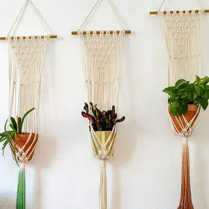 Handmade and Dip-Dyed Macrame Plant Hanger