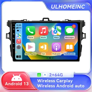 ULHOMEINC Android 13 Car Stereo Compatible with Honda Civic 2016 2017 2018 2019 2020, 9" Touchscreen Head Unit with Wireless Carplay&Android Auto, Bluetooth FM/RDS WiFi GPS SWC AHD Backup Camera 2+64G