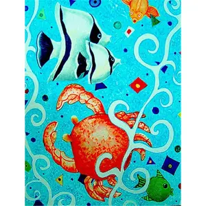 212 MAIN Outdoor Crabby Crab Garden-Size Flag, Home Improvement & Garden Decor Supply, Double-Sided