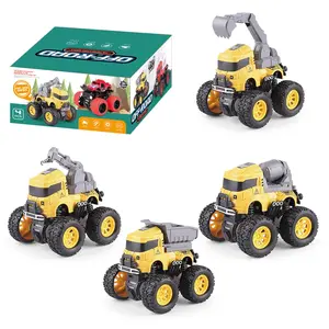 Excavator Toy Set for Kids, Includes Crane Truck, Dump Truck, Loader & Excavator Models, Perfect Gift for Ages 3+, Holiday Present