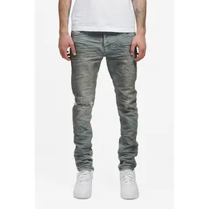 Purple Brand Light Blue Dirty Wax Jeans