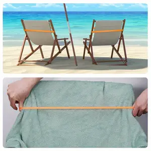 5/13 Pcs Beach Towel Silicone Clip Set, Multi-Functional Elastic Band, Windproof, Stretchable Design, Perfect For Poolside, Pool Chairs, Beach Chairs, And Offices, Prevents Towels From Getting Sandy (Random Color)
