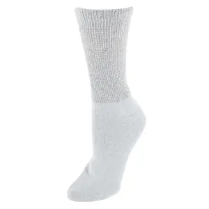 Buruka Women's Crew Comfort Diabetic Socks (3 Pairs), Compression & Support Socks