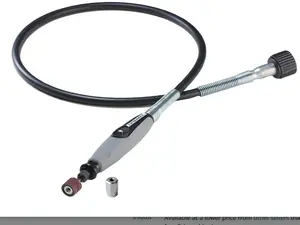 Dremel Flex Shaft Rotary Tool Attachment with Comfort Grip and 36” Long Cable - Engraver, Polisher, and Mini Sander- Ideal for Detail Metal Engraving, Wood Carving, and Jewelry Polishing ,225-02, Grey