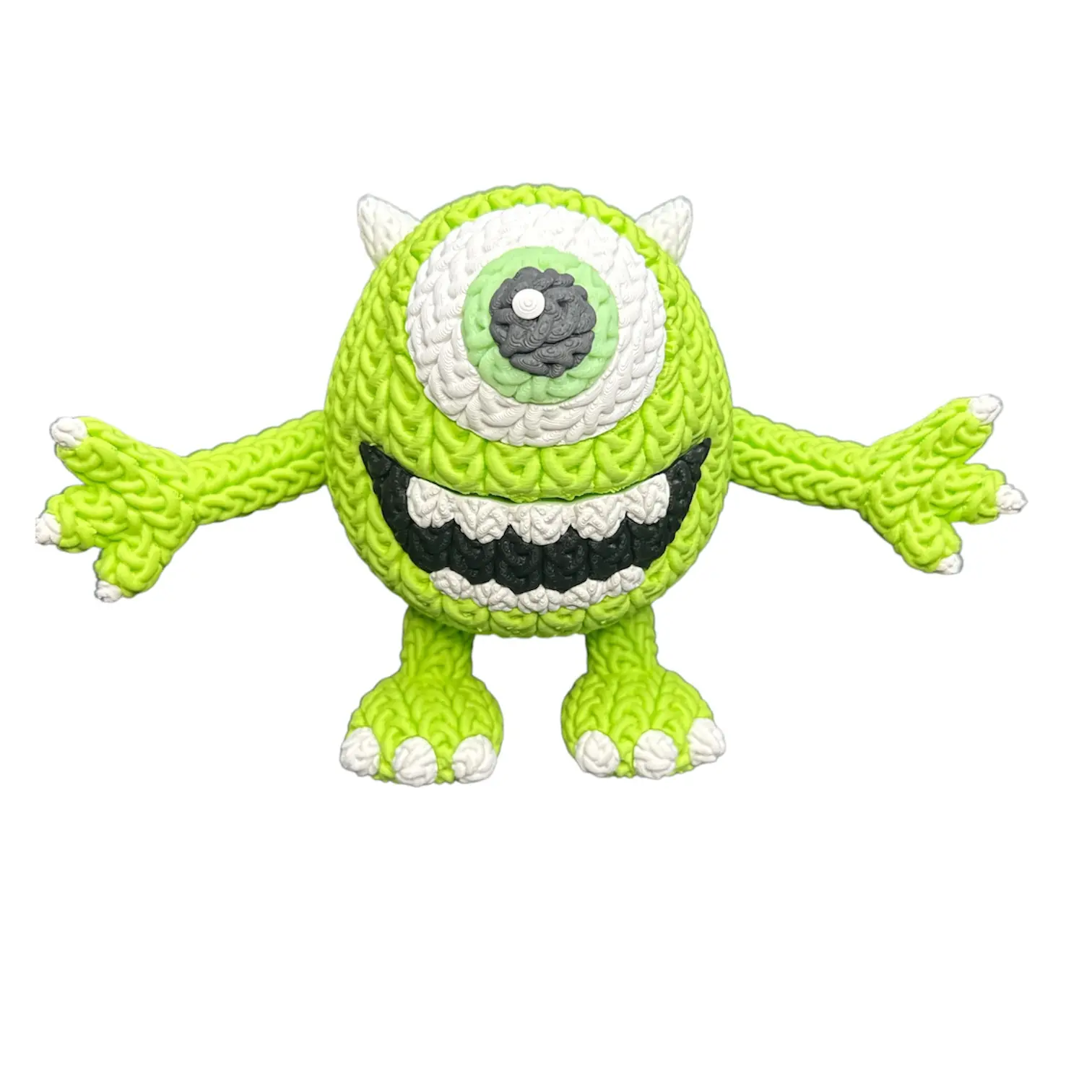 Mike Wazowski Knitted - Inspired 3D Printed Collectible