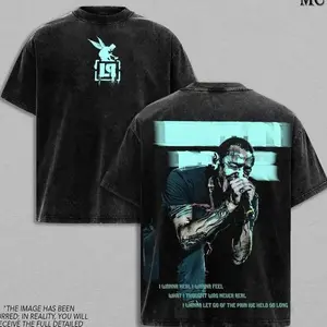 Chester Bennington Legacy Tee – Vintage Acid Wash Heavy Cotton Oversize Unisex Rock Band T-Shirt, Sweatshirt & Hoodie, Retro Y2K Nu Metal Streetwear Top, Linkin'n Parks Music Merch for Fans 2000s Tour Collector Merch 89I XMZ