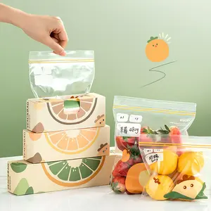 Food Storage Bags Reusable Airtight Sealed Freezer Bags for Kitchen Home Food Preservation Freezer Safe Heavy Duty Ziplock Bags for Fruit Vegetable Snack Storage