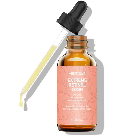 [+1HEROLABS] Retinol Serum for Face 2.5%, B5 Resurfacing with Vitamin C, Vitamin E & Hyaluronic Acid 30ML Skincare Aloe Facial Essence Herbal