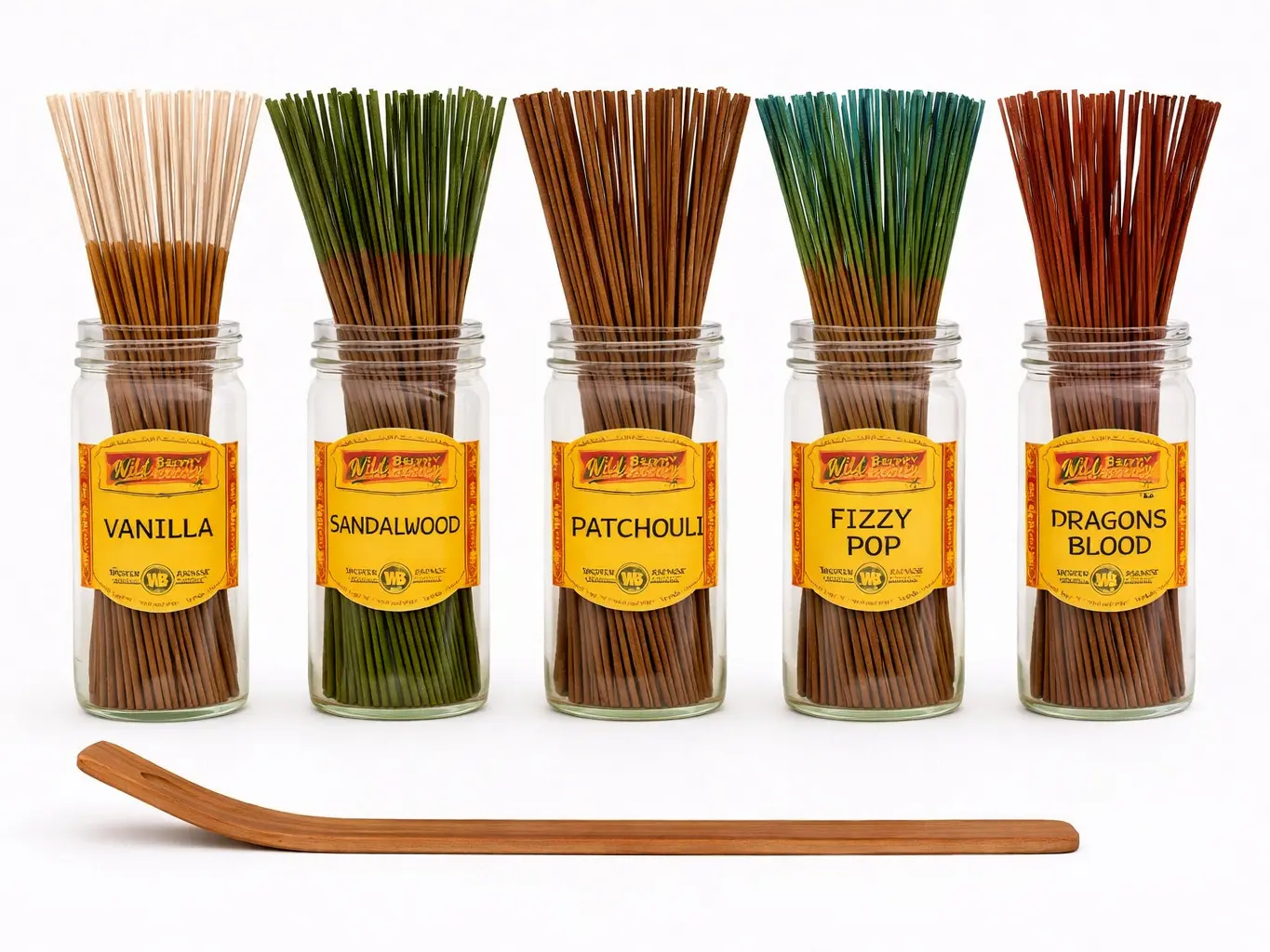 Wild Berry Traditional Scented Incense Sticks - 11in Spice & Energy Pouch Pack, Aroma Freshener with Sandalwood & Patchouli Depth, Home Fragrance Decor for Meditation, Yoga Room