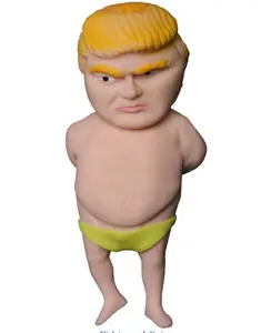 Splat Doll Squishy Toy Hilarious Squeeze Fidget Toy Rubber to Squeeze Stress Relief Sensory Play a Gag Gift Novelty Party Favors
