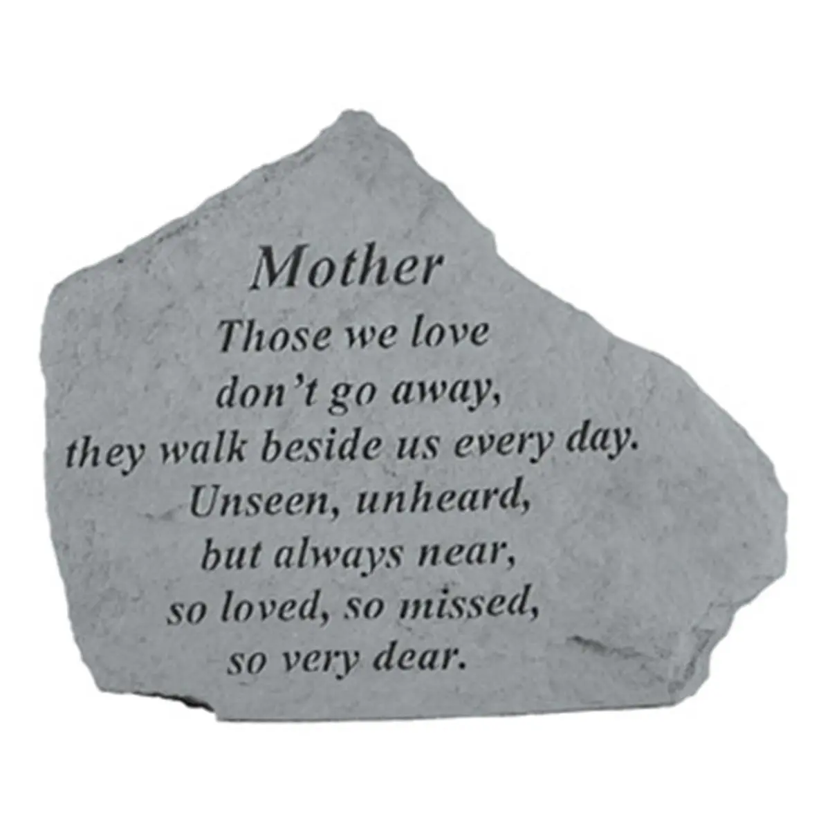 Kay Berry Inc. Decorative Cast Stone Mother Tribute Memorial Plaque, 6.875x5.5" Wall Display Home Decor Sign, Weatherproof