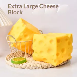 Squishy Cheese Cube Slow Rising Stress Relief Toy Creative Decompression Soft Foam Squeeze Toy Jumbo Size Adult Kids Fun Gift Trendy Hot Selling Toy