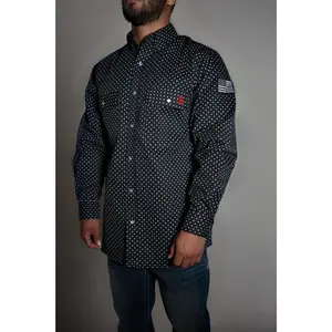 FR Pearl Snap Work Shirt - Reaper Black