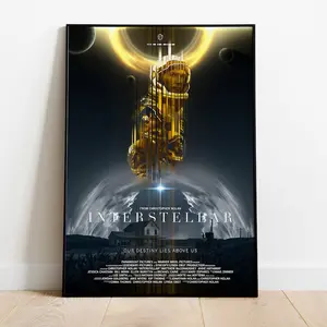 Interstellar Poster, Movie Print, Wall Art, Gift for Film Fans