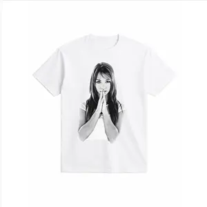 Vintage Pop Icon Graphic Tee Aesthetic Y2K Shirt |   Retro Celebrity Style T-Shirt |   Minimal Black White Portrait Tee |   90s 2000s Fashion Outfit |   Streetwear Trend |   Gift for Pop Culture Lovers