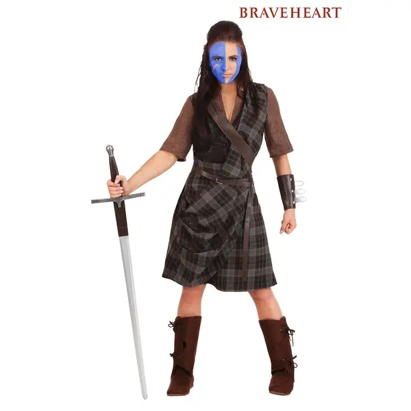 Women's Braveheart Warrior Costume