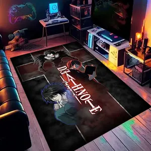 Death Note (14) Cartoon printed carpet, Modern Indoor Rug, for use under home living room, bedroom and office chairs, a holiday gift for family and friends, a Christmas decoration carpet