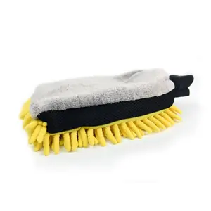 3-in-1 Microfiber & Chenille Wash Mitt