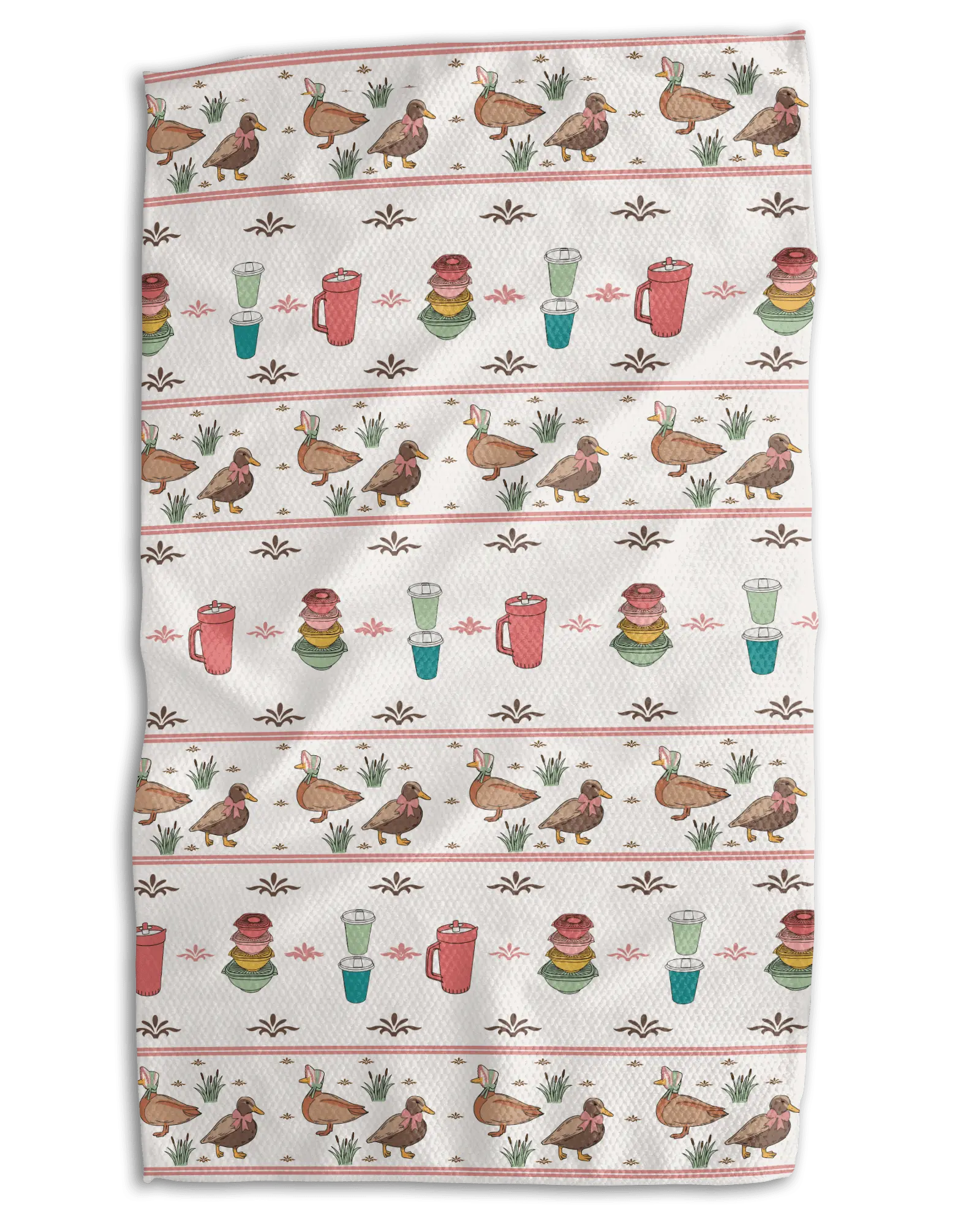 Vintage Ducks Tupperware Kitchen Towel