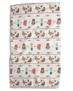 Vintage Ducks Tupperware Kitchen Towel