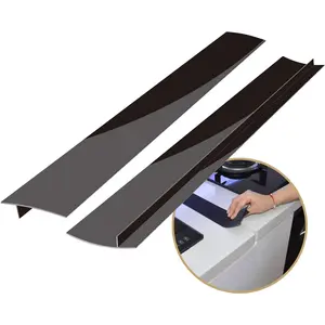 Kitchen  Stove Counter Gap Cover, 25 inch Long & Extra Wide Stove Gap Filler Range Strips 2 count,Between Oven and Countertop Dishwasher, Dryer,Easy Clean Heat Resistant Gap Guards Black