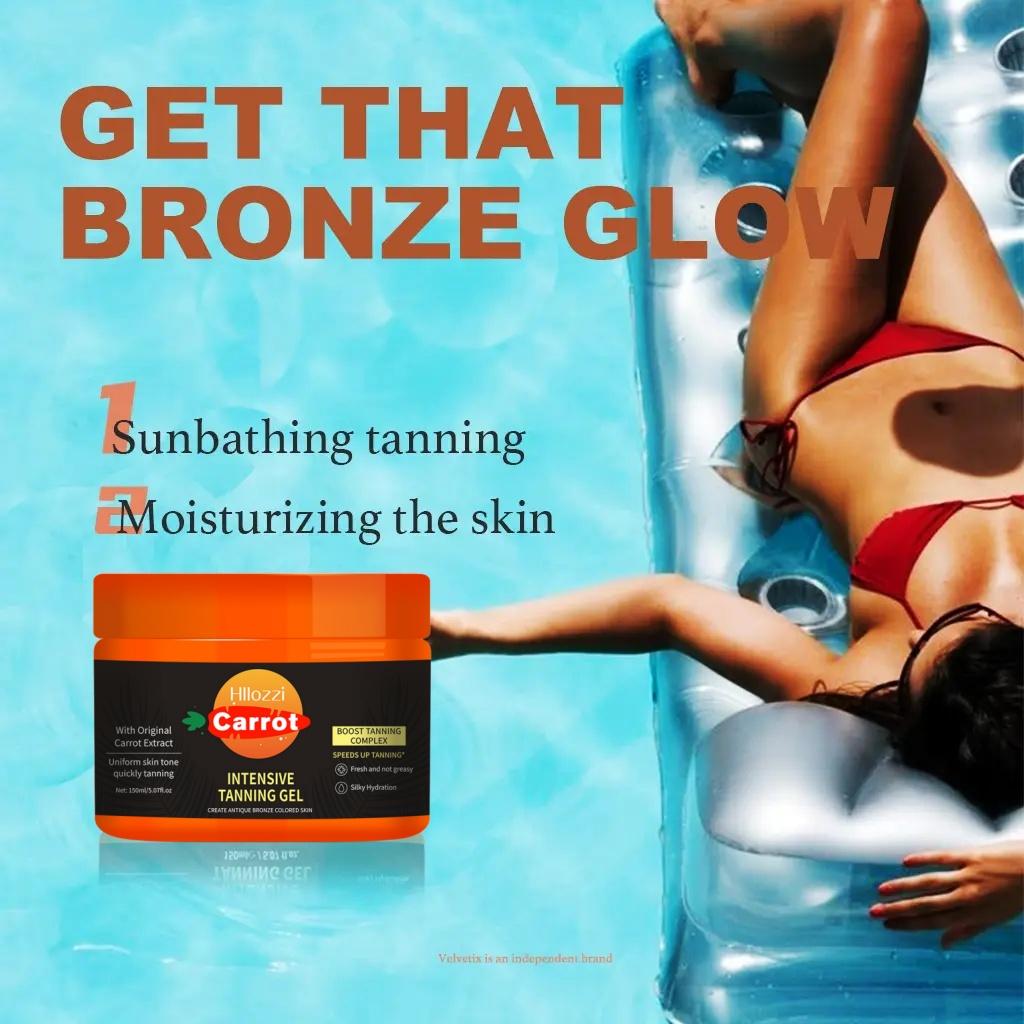 Tanning Gel – 5.07oz Fast Tan Accelerator for Outdoor Use | Moisturizing, Smooth Finish, Water-Resistant Body Care Radiant Moisturizer